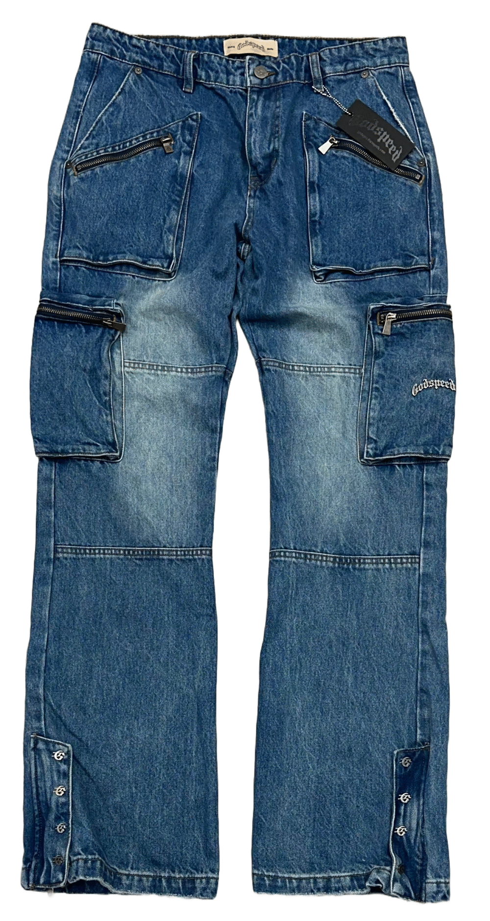 Godspeed Double pocket Flared Cargo Denim