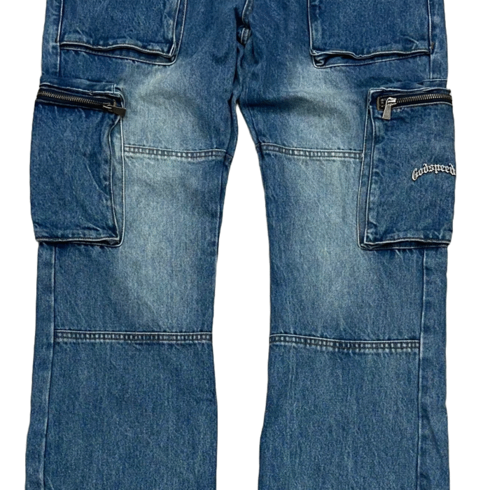 Godspeed Double pocket Flared Cargo Denim