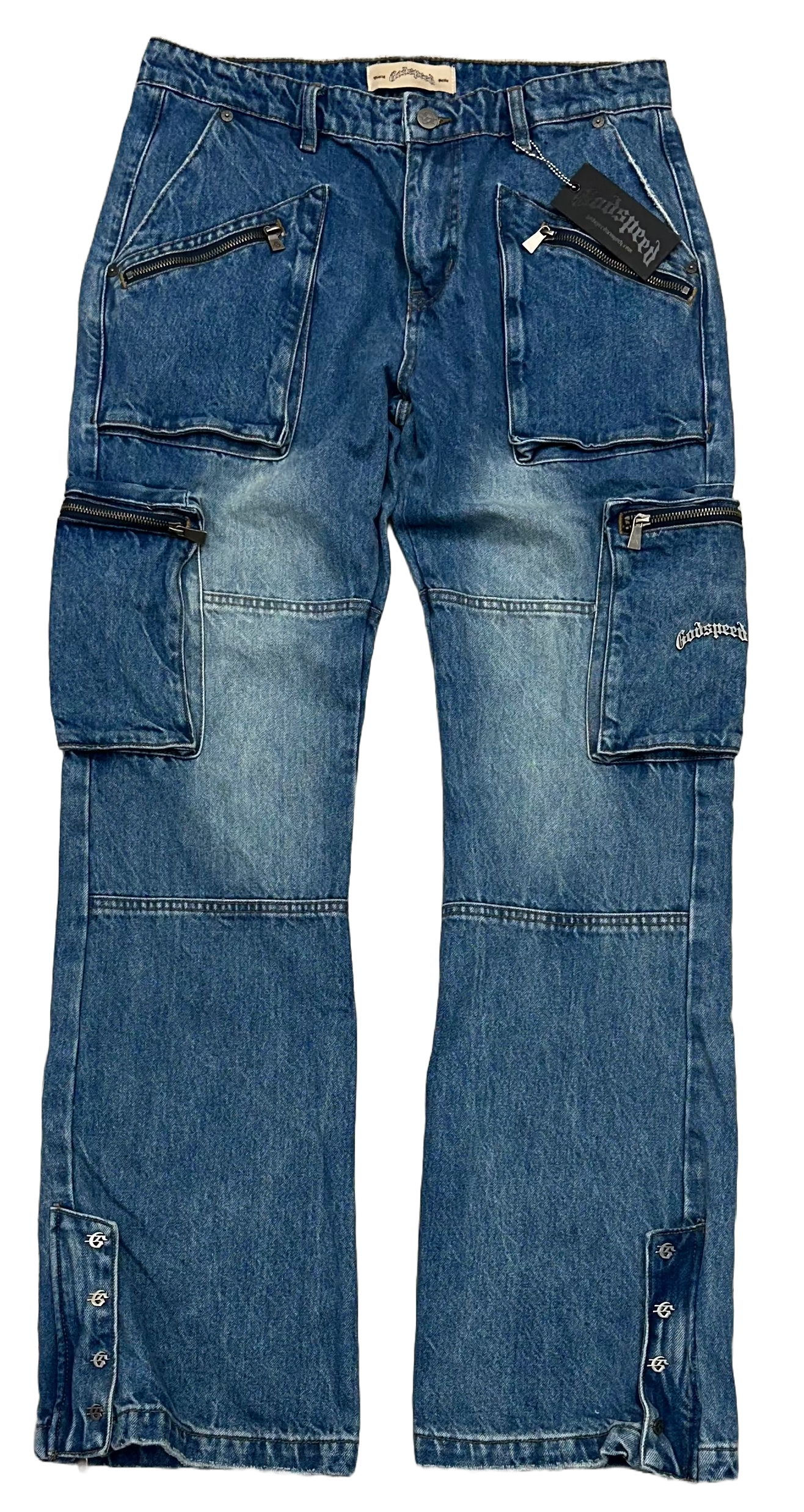 Godspeed Double pocket Flared Cargo Denim