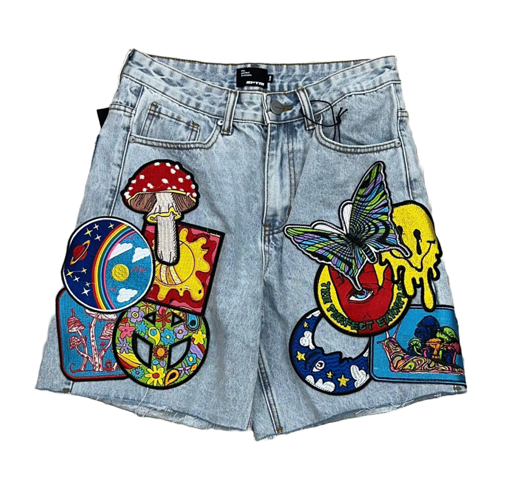 EPTM Trippy Denim Shorts