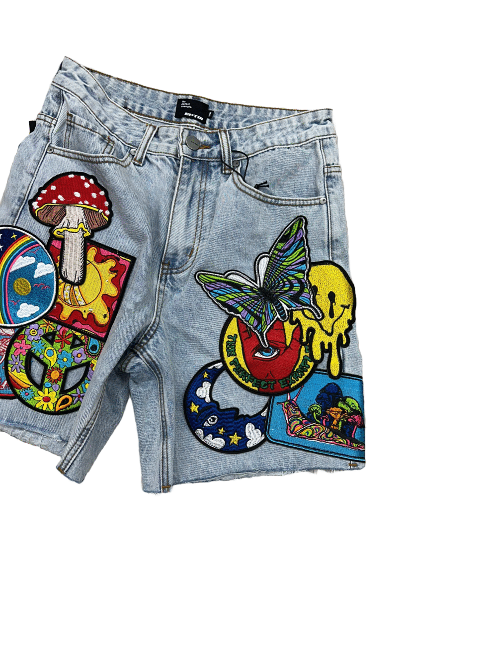 EPTM Trippy Denim Shorts - Image 4