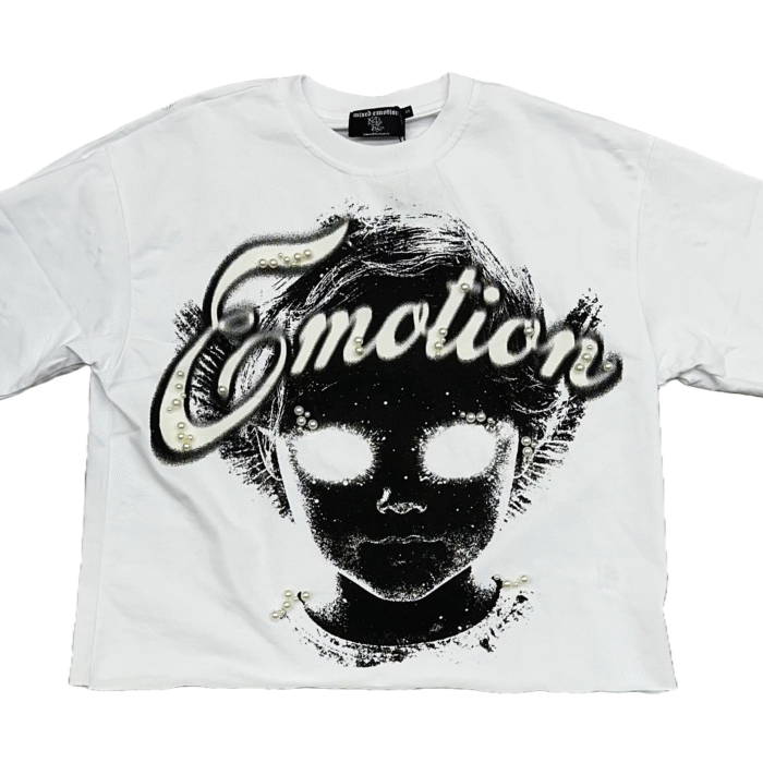 Mixed Emotion “Pearl” Cropped Tee