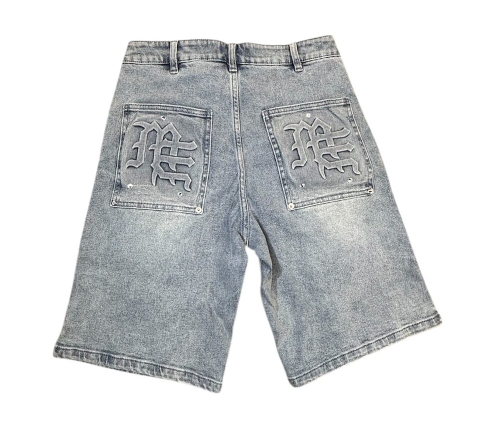 Mixed Emotion 'Paisley' Denim Shirt and Shorts Set - Image 2