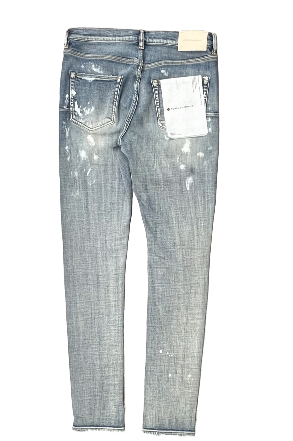 Purple Brand P001 Light Indigo Paint Blowout Jeans - Image 2