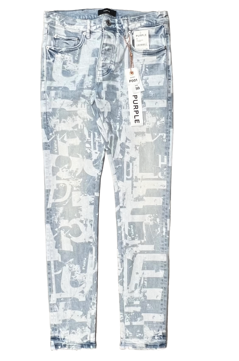 Purple Brand P001 Grunge Print Jeans