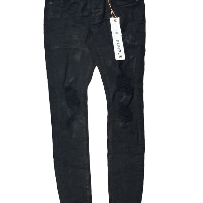 Purple Brand P001 Black Oil Spill Jeans