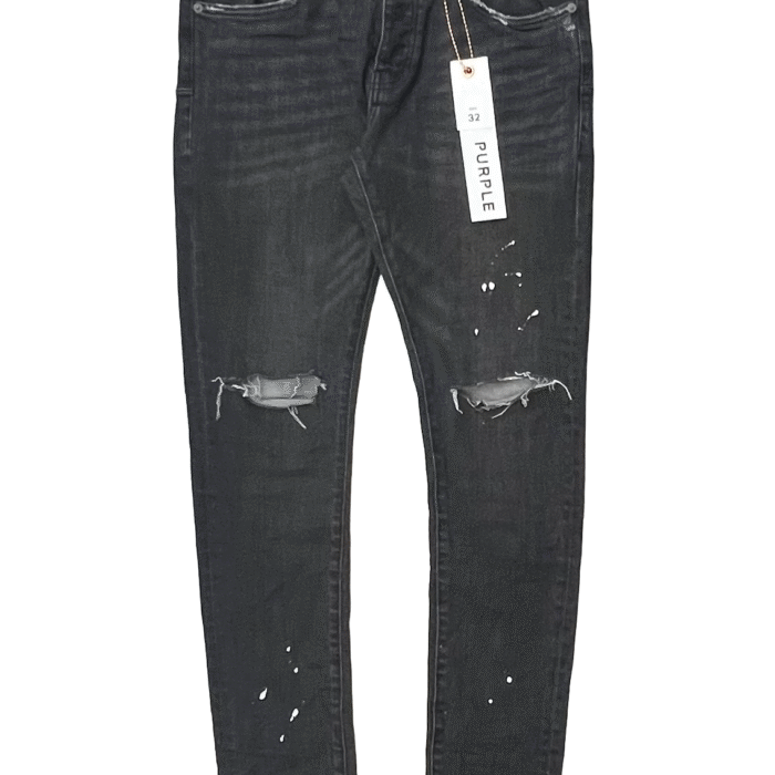 Purple Brand P002 Black Repair Jeans