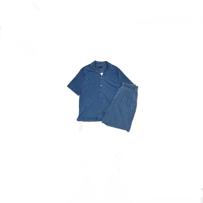 Purple Brand Knit Camp Shirt & Shorts