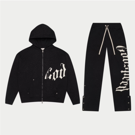 GODSPEED OG Logo VVS Sweatsuit V2 (Black/White)