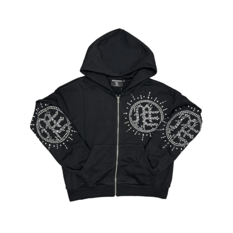 MIXED EMOTION Eclipse Rhinestone Hoodie