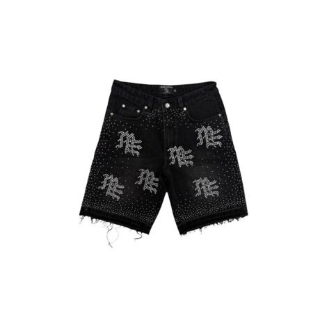 MIXED EMOTION Rhinestone Denim Shorts